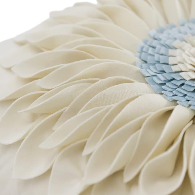 OiseauVoler Decorative 3D Flower Throw Pillow Covers Handmade Cushion Cover - Image 4