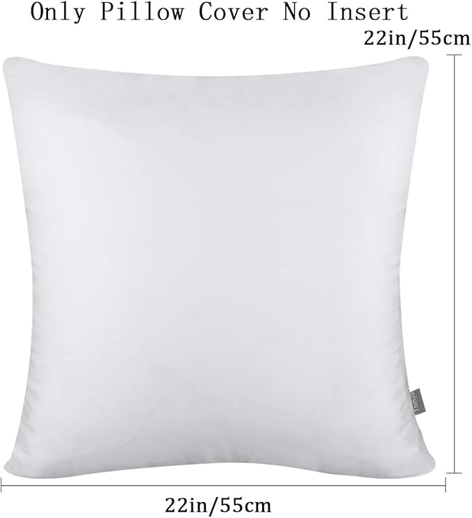 Thmyo 4-Pack 100% Cotton Comfortable Solid Decorative Throw Pillow Case - Image 7