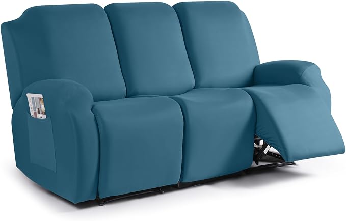 TAOCOCO Recliner Sofa Slipcover, 3 Pieces Polyester Fabric Stretch Sofa Covers by TAOCOCO