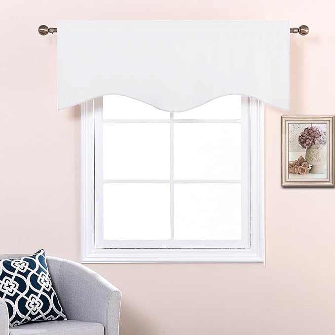 NICETOWN Pure White Curtain Valance - Image 6