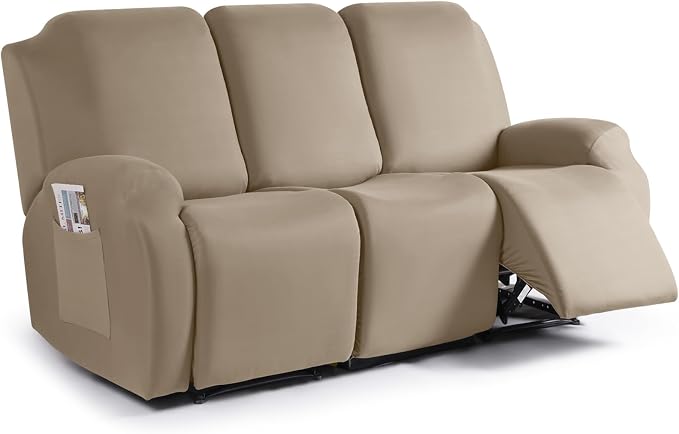 TAOCOCO Stretch Recliner Sofa Covers 3 Pieces Couch Covers by TAOCOCO