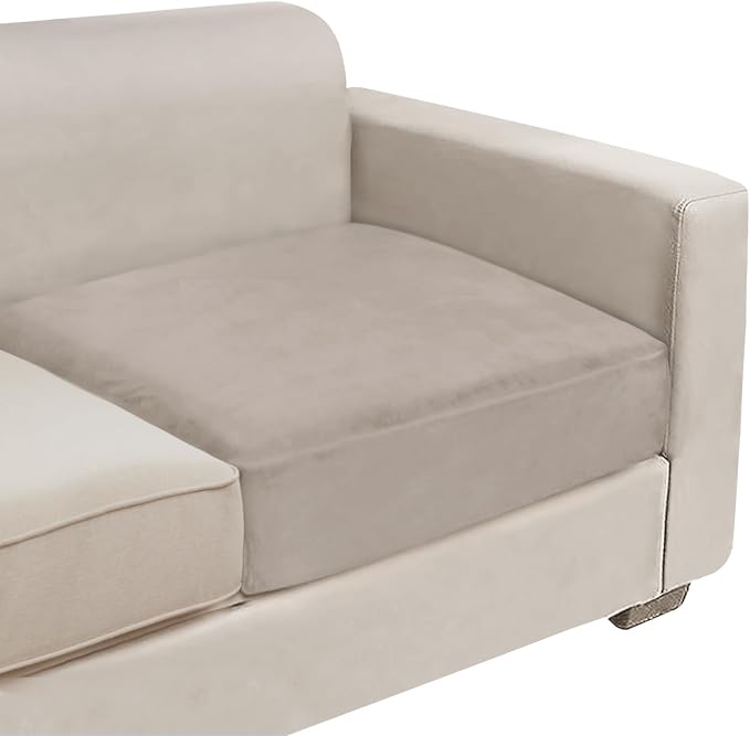 NAISI Couch Cushion Covers 1 Piece Velvet Stretch Sofa Seat Covers or Backrest by NAISI