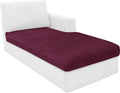MAXIJIN 1 Piece Velvet Chaise Cover Stretch Sectional Couch Covers by MAXIJIN
