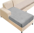 NAISI Sectional Couch Cover 1 Piece Velvet Separate Chaise Lounge Cover Soft by NAISI