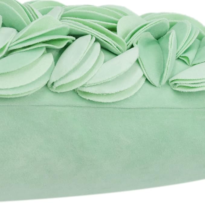 KINGROSE 3D Flower Accent Throw Pillow Cover Soft Pillow Case Sham Decorative - Image 4