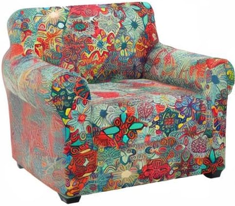 hyha Couch Covers, Chair/Sofa Covers, Floral Pattern, 2 Pieces, Armchair - Image 9