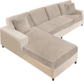 NAISI Sectional Couch Covers 8 Pieces Velvet Couch Cushion Covers L Shape Soft by NAISI
