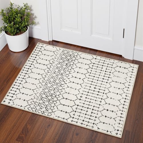 Lahome Moroccan Small Runner Rug 2x5 Rug Runner Non-Slip Washable Rug Runner by Lahome
