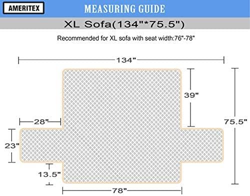 Ameritex Couch Sofa Slipcover 100% Waterproof Nonslip Quilted Furniture - Image 2