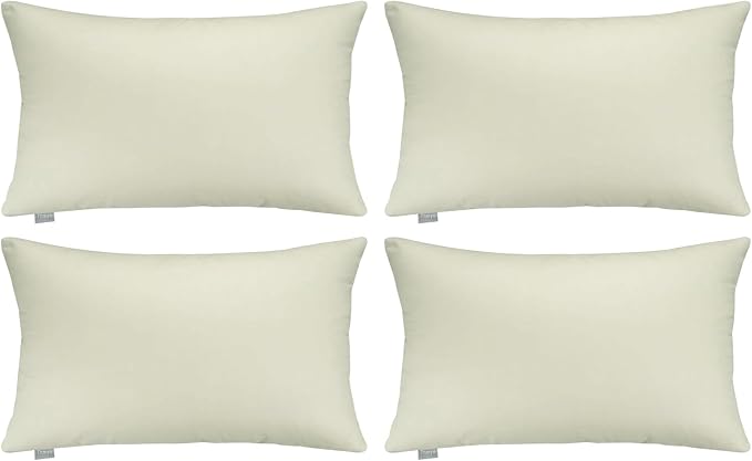 Thmyo 4-Pack 100% Cotton Christmas/Halloween Lumbar Comfortable Solid by Thmyo