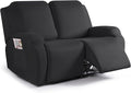 TAOCOCO Recliner Loveseat Slipcover, 2 Pieces Polyester Fabric Stretch Sofa by TAOCOCO