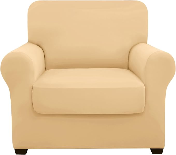 hyha Couch Covers, Chair/Sofa Covers, 2 Pieces, Armchair Slipcover, Separate by hyha