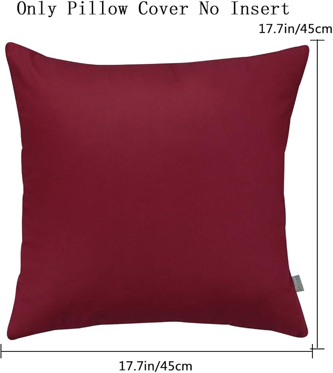 Thmyo 4-Pack 100% Cotton Comfortable Solid Decorative Throw Pillow Case - Image 5