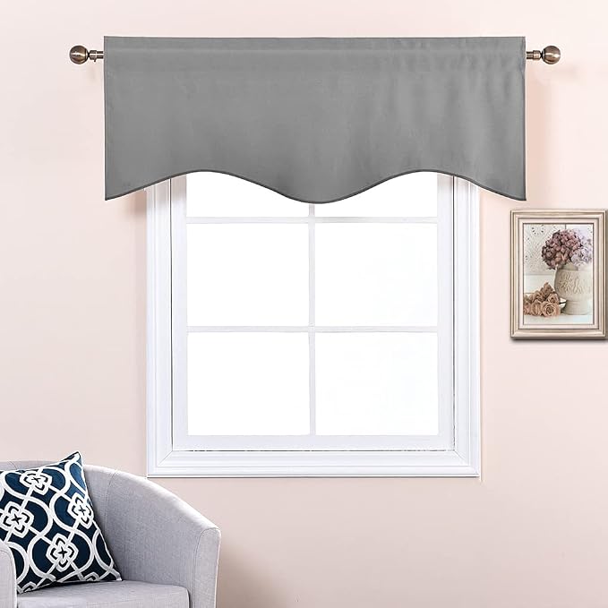 NICETOWN Silver Grey Valances for Windows - Image 4