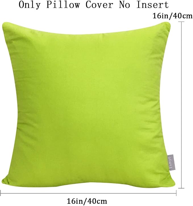 Thmyo 4-Pack 100% Cotton Comfortable Solid Decorative Throw Pillow Case - Image 5