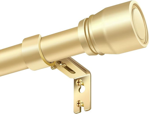 1” Diameter Gold Curtain Rod Itself is 30-60 inch 1 Pack, Fit 30 to 54 Windows by Unknown