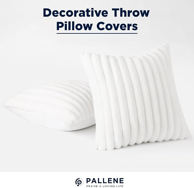 Pallene Faux Fur Plush Lumbar Throw Pillow Covers 12x20 Set of 2, Luxury Soft - Image 5