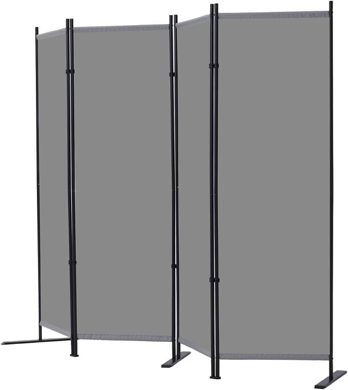 RANTILA 4 Panel Room Divider, 6 FT Folding Privacy Screen - Image 2