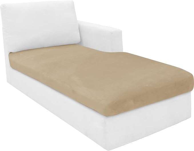 MAXIJIN 1 Piece Velvet Chaise Cover Stretch Sectional Couch Covers by MAXIJIN