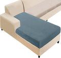 NAISI Sectional Couch Cover 1 Piece Velvet Separate Chaise Lounge Cover Soft by NAISI