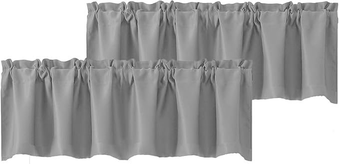 Chyhomenyc Blackout Valances for Windows, Short Window Valance Curtains for by Chyhomenyc