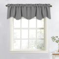 NICETOWN Silver Grey Valances for Windows by NICETOWN