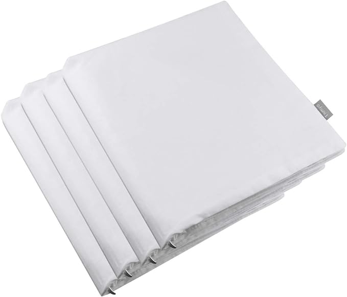 Thmyo 4-Pack 100% Cotton Comfortable Solid Decorative Throw Pillow Case by Thmyo