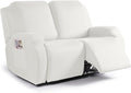 TAOCOCO Recliner Loveseat Slipcover, 2 Pieces Polyester Fabric Stretch Sofa by TAOCOCO