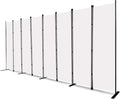 MAYOLIAH 8-Panel White Room Divider 6ft Tall Folding Privacy Screen Portable by MayoliahHome