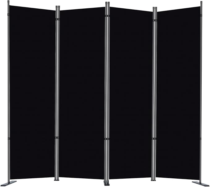 RANTILA 4 Panel Room Divider, 6 FT Folding Privacy Screen by RANTILA