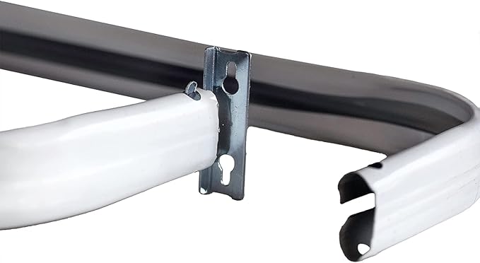 Blu-Pier Tech Heavy Duty Single Rod Standard White 28"-48" Adjustable Curtain - Image 3