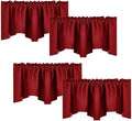 NICETOWN Burgundy Red Blackout Valances, Thermal Insulated Elegant W52 x L18 by NICETOWN
