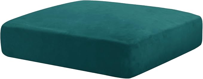 MAXIJIN Velvet Stretch Cushion Cover Fitted Couch Cushion Slipcovers 1 Pack Arm by MAXIJIN