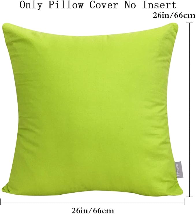 Thmyo 4-Pack 100% Cotton Comfortable Solid Decorative Throw Pillow Case Square - Image 5