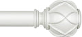 KAMANINA 1 Inch Extra Long Curtain Rod 140 to 195 Inches White Heavy Duty by KAMANINA