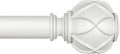KAMANINA Curtain Rod 32 to 58 Inch, Heavy Duty White Curtain Rods by KAMANINA