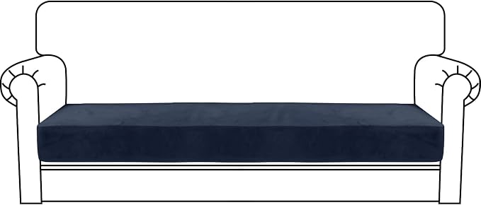 MAXIJIN Velvet Stretch Couch Cushion Covers Soft Sofa Cushion Cover Replacement by MAXIJIN