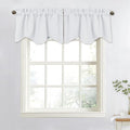 NICETOWN Bathroom Valances for Small Windows, Rod Pocket Elegant 52 inches by by NICETOWN