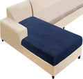 NAISI Sectional Couch Cover 1 Piece Velvet Separate Chaise Lounge Cover Soft by NAISI