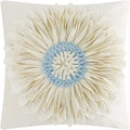OiseauVoler Decorative 3D Flower Throw Pillow Covers Handmade Cushion Cover by OiseauVoler