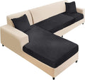NAISI Sectional Couch Cover 4 Pieces Velvet Separate Couch Cushion Covers L by NAISI
