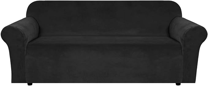H.VERSAILTEX Stretch Velvet Sofa Covers Large Couch Covers Sofa Slipcovers by HVERSAILTEX