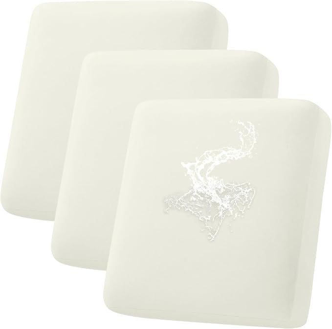 hyha Waterproof Couch Cushion Covers, Stretch Sofa Couch Seat Slipcover by hyha