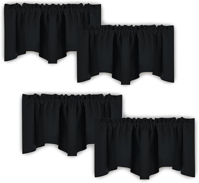 NICETOWN 4 Panels Blackout Curtain Valances by NICETOWN