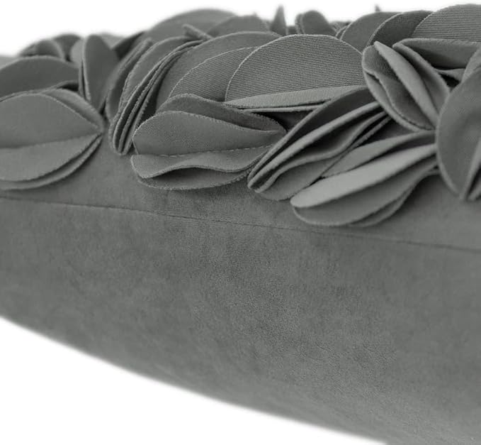 KINGROSE Handmade 3D Flower Accent Pillow Cover Decorative Throw Pillow Case - Image 4