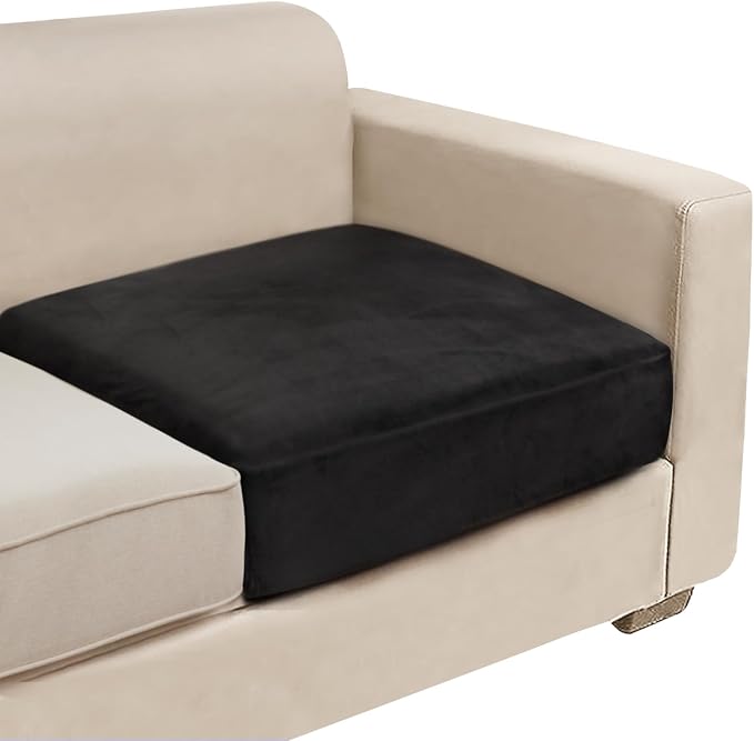 NAISI Couch Cushion Covers 1 Piece Velvet Stretch Sofa Seat Covers or Backrest by NAISI