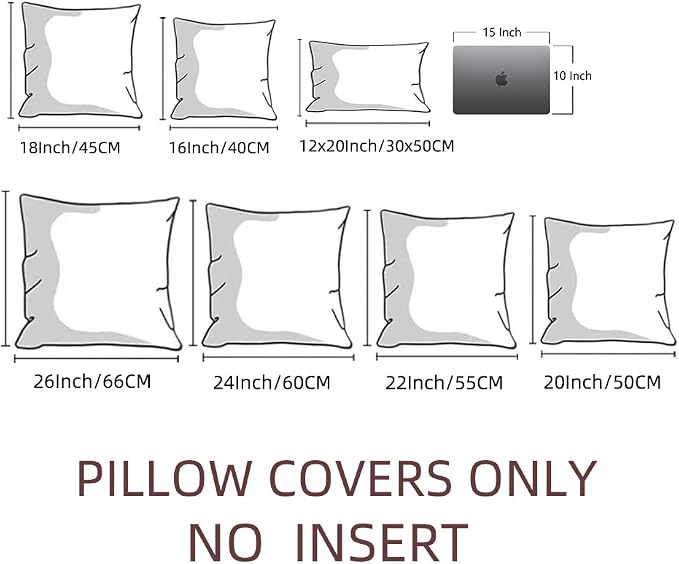 Fancy Homi Set of 1 Boho Neutral Euro Decorative Throw Pillow Cover 26x26 Inch - Image 7
