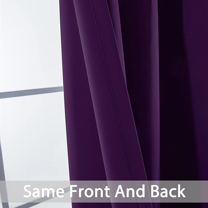 Yakamok Blackout Curtains Room Darkening Thermal Insulated Window Panels - Image 6