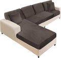 NAISI Sectional Couch Covers 8 Pieces Velvet Couch Cushion Covers L Shape Soft by NAISI