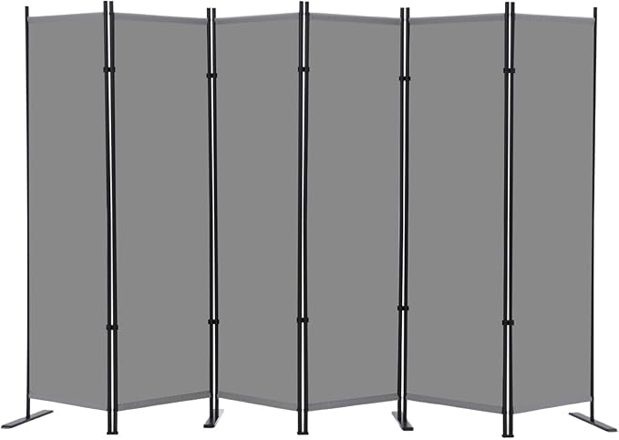 RANTILA 6 Panel Room Divider, 6 FT Folding Privacy Screen by RANTILA
